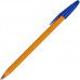 Ручка шариковая неавтоматическая Bic Orange синяя (толщина линии 0.3 мм)