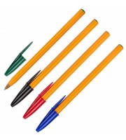 Набор шариковых ручек одноразовых Bic Orange 4 цвета (толщина линии 0.3 мм)