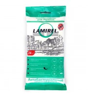Салфетки для чистки экрана LAMIREL, влажные, антибактериальные, 24шт., мягкая упаковка