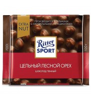 Шоколад Ritter Sport горький с цельным лесным орехом 100 г