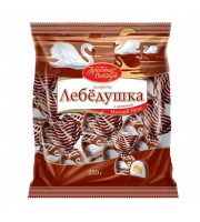 Конфеты шоколадные Красный Октябрь Лебедушка с начинкой Мягкий ирис 250 г