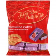 Конфеты шоколадные Красный Октябрь Золотое суфле черносмородиновое 200 г