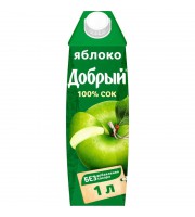 Сок Добрый яблочный 1 л