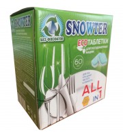 Таблетки для посудомоечных машин SNOWTER ЭКО 60шт/уп.