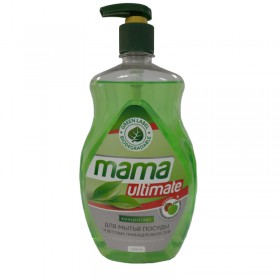 Средство для мытья посуды Mama Ultimate конц зеленый чай дозатор, 1000мл