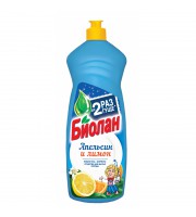 Средство для мытья посуды БИОЛАН Апельсин и Лимон 900гр
