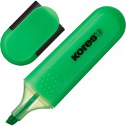 Текстовыделитель Kores Bright liner Plus зеленый (толщина линии 0.5-5 мм)