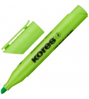 Текстовыделитель Kores зеленый (толщина линии 1-4 мм)