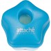 Точилка для карандашей Attache Selection пластиковая с контейнером голубая (1 отверстие)