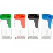 Точилка для карандашей Attache Economy пластиковая с контейнером цвет ассорти