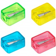 Точилка для карандашей Deli пластиковая цвет ассорти