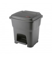 Контейнер-ведро для мусора и отходов с педалью Vileda Professional Гера 35 л пластик черный (39х39х ...