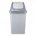 Контейнер для мусора с крышкой-вертушкой Luscan Swing 50 л пластик серый (40х35х73 см)