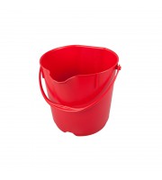 Ведро FBK 15л красное, армир. пластик противоударный, круглое, 80101-3