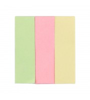 Клейкие закладки Attache бумажные 3 цвета по 40 листов 15x50 мм