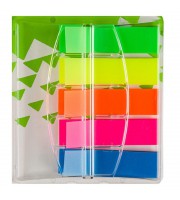Клейкие закладки Attache Selection пластиковые 5 цветов по 40 листов 12x45 мм