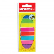Клейкие закладки Kores пластиковые 8 цветов по 25 листов 12x45 мм