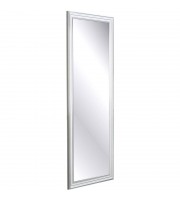 Зеркало МГЛ_ настенное НБ404 (490x1290) багет ПЛС белый с серебром